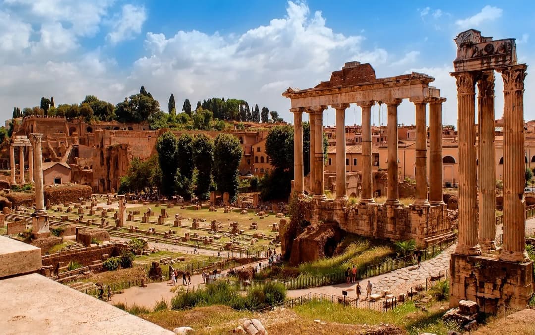 Roman forum in Rome