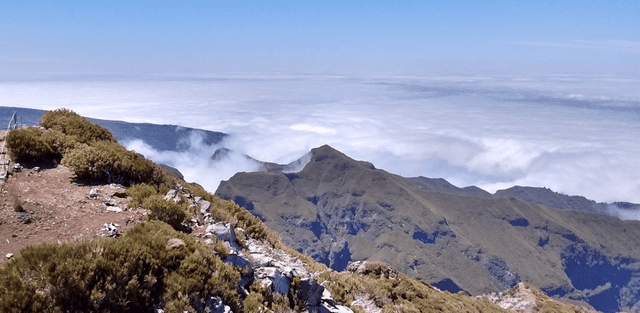 Mountains and clouds