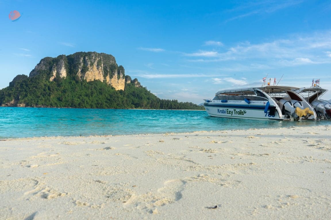 Speedboats near Ao Nang in the island of Ko Poda